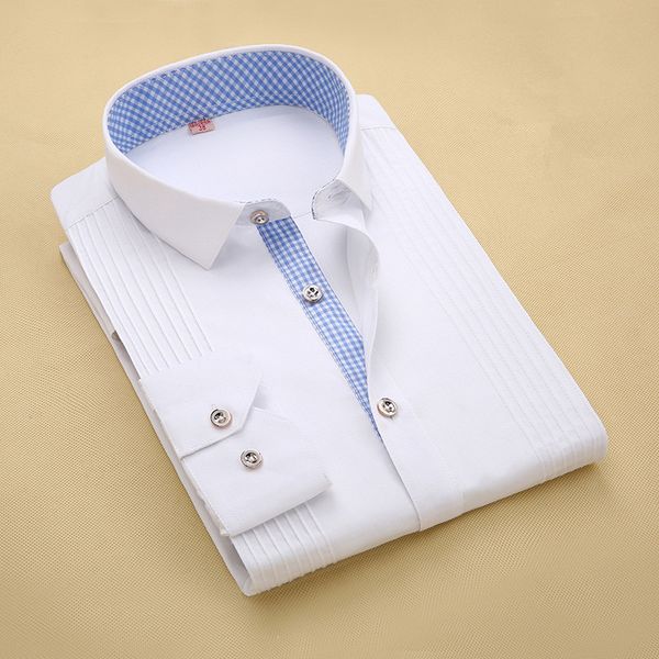 men tuxedo shirts slim fit long sleeve solid multiple colors wedding brideroom formal bow tie included, White;black
men tuxedo shirts slim fit long sleeve solid multiple colors wedding brideroom formal bow tie included, White;black