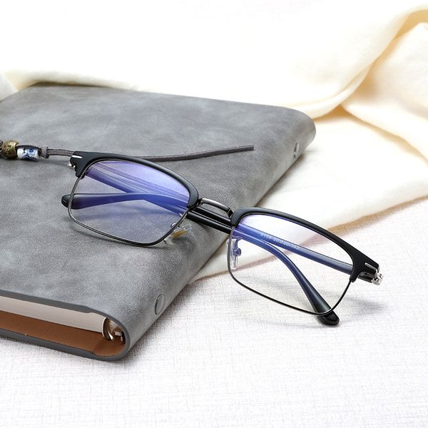 box anti blue-ray eyebrow frame men's women glasses frame tr90 semi-metallic plain mirror glasses, Silver
box anti blue-ray eyebrow frame men's women glasses frame tr90 semi-metallic plain mirror glasses, Silver