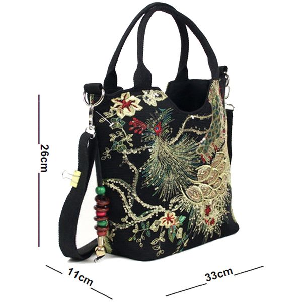 new-women's embroidered shoulder bag vintage peacock pattern embroidered tote bag women's messenger tote
new-women's embroidered shoulder bag vintage peacock pattern embroidered tote bag women's messenger tote