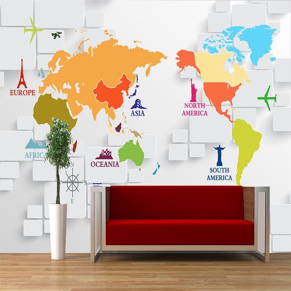 large mural office living room tv wall paper children's room colorful wallpaper english world map wallpaper
large mural office living room tv wall paper children's room colorful wallpaper english world map wallpaper