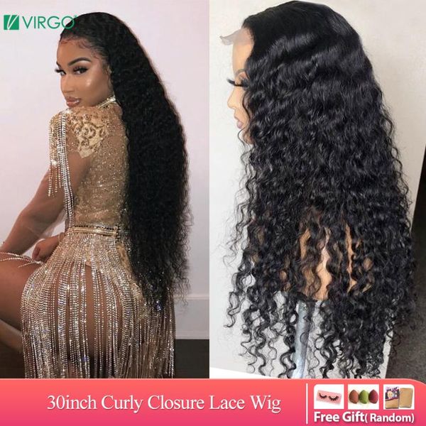 volys virgo 30 inch 4x4 closure wig curly wigs lace front human hair wigs for black women lace front wig 150% density remy hair, Black;brown
volys virgo 30 inch 4x4 closure wig curly wigs lace front human hair wigs for black women lace front wig 150% density remy hair, Black;brown