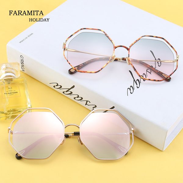 faramita holiday hexagon summer beach sunscreen sunglasses women eyewear fashion mirror sun glasses round outdoor driver plus, White;black
faramita holiday hexagon summer beach sunscreen sunglasses women eyewear fashion mirror sun glasses round outdoor driver plus, White;black