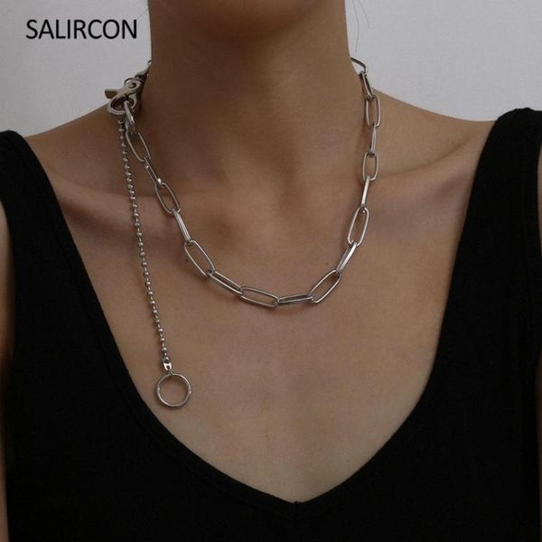 salircon hip hop cuban link chain chunky choker necklaces for women men simple silver color circle beads necklace jewelry collar
salircon hip hop cuban link chain chunky choker necklaces for women men simple silver color circle beads necklace jewelry collar