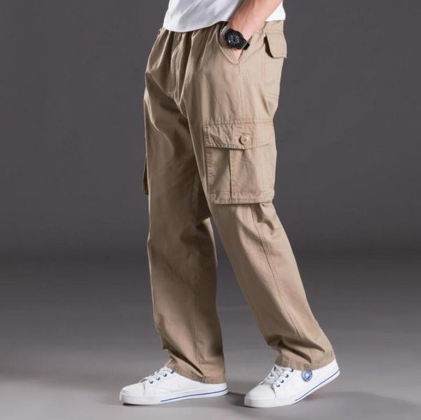 2018 men elastic waist overall pants loose baggy military cargo work trousers, Black
2018 men elastic waist overall pants loose baggy military cargo work trousers, Black