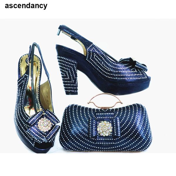 new spring shoes platform women african shoe and bag set decorated with rhinestone italian shoe and bag set for party in women, Black
new spring shoes platform women african shoe and bag set decorated with rhinestone italian shoe and bag set for party in women, Black