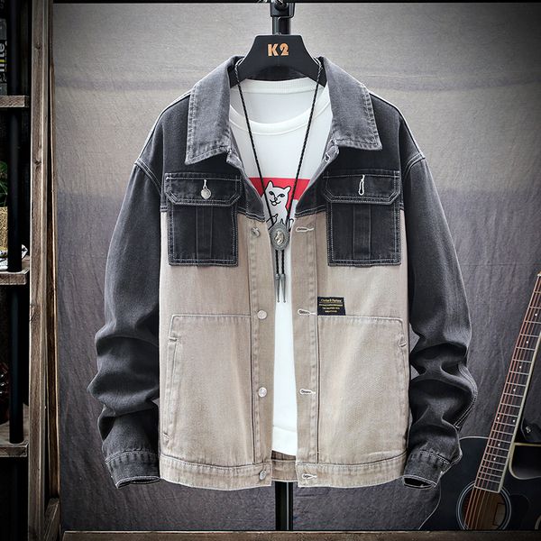 spring autumn casual men's denim jacket large size 5xl bomber jacket patchwork outerwear male hip hop denim coat, Black;brown
spring autumn casual men's denim jacket large size 5xl bomber jacket patchwork outerwear male hip hop denim coat, Black;brown