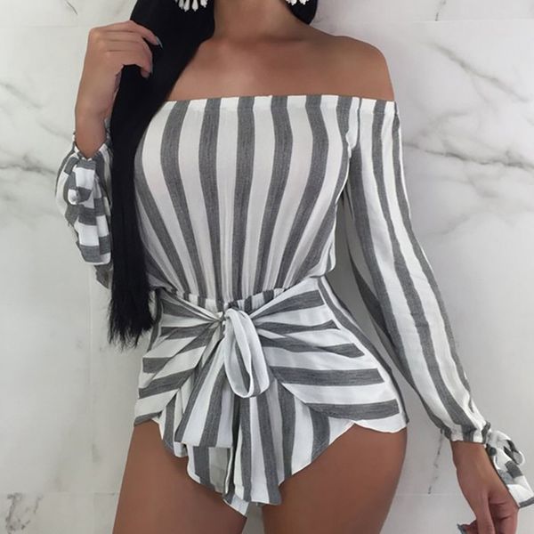 summer women fashion daily casual long sleeve stripe off shoulder bandage sashes tube jumpsuit swimsuit rompers 50, Black;white
summer women fashion daily casual long sleeve stripe off shoulder bandage sashes tube jumpsuit swimsuit rompers 50, Black;white