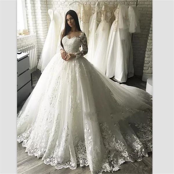 vestidos de novia white lace a line wedding dresses lace long sleeves hollow back bridal gowns sweep train beach bridal dress
vestidos de novia white lace a line wedding dresses lace long sleeves hollow back bridal gowns sweep train beach bridal dress