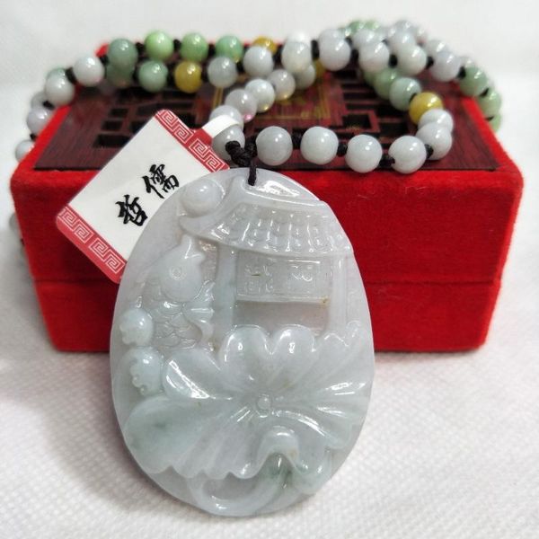 zheru jewelry pure natural jadeite light green squid yuelong door pendant three-color jadeite jade necklace gift a-level certifi, Silver
zheru jewelry pure natural jadeite light green squid yuelong door pendant three-color jadeite jade necklace gift a-level certifi, Silver