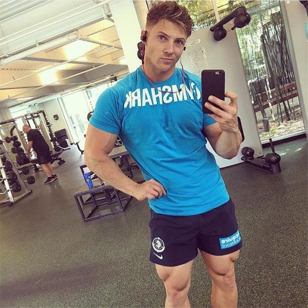 gymsharkss recommended new fitness short-sleeved t-shirt mens muscle brothers running training sports breathable quick-drying tights, Gray
gymsharkss recommended new fitness short-sleeved t-shirt mens muscle brothers running training sports breathable quick-drying tights, Gray