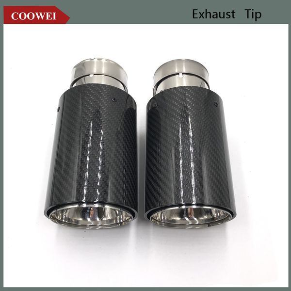 2pcs 63mm in - 89mm out m exhaust tailpipe car carbon fiber exhaust end tips for m3 m5 m6
2pcs 63mm in - 89mm out m exhaust tailpipe car carbon fiber exhaust end tips for m3 m5 m6