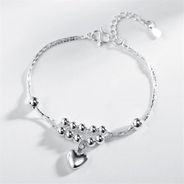 bangle 925 sterling silver double-deck beaded heart bracelet for women elegant charm fashion jewelry accessories, Black
bangle 925 sterling silver double-deck beaded heart bracelet for women elegant charm fashion jewelry accessories, Black