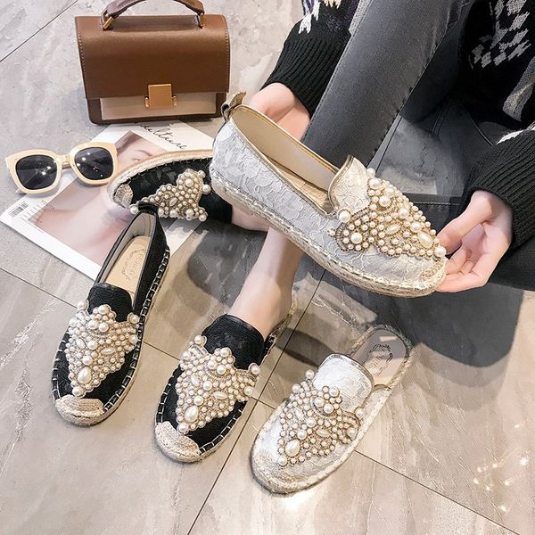 swyivy women flats loafers casual shoes woman fashion rhinestones pearl slip-on round toe female fisherman shoes spring summer, Black
swyivy women flats loafers casual shoes woman fashion rhinestones pearl slip-on round toe female fisherman shoes spring summer, Black