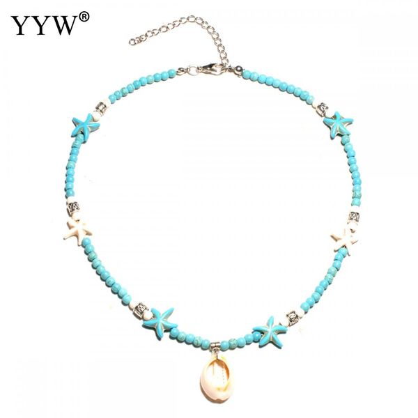 2strands women summer jewelry necklace shell trumpet starfish multicolor seadbeads pendant collar chocker ornaments gargantilha, Silver
2strands women summer jewelry necklace shell trumpet starfish multicolor seadbeads pendant collar chocker ornaments gargantilha, Silver