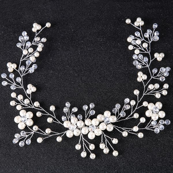 crystal pearl flower gold silver hairband jewelry bride wedding headdress handmade fashion trendy korean girl hair accessories, Golden;white
crystal pearl flower gold silver hairband jewelry bride wedding headdress handmade fashion trendy korean girl hair accessories, Golden;white