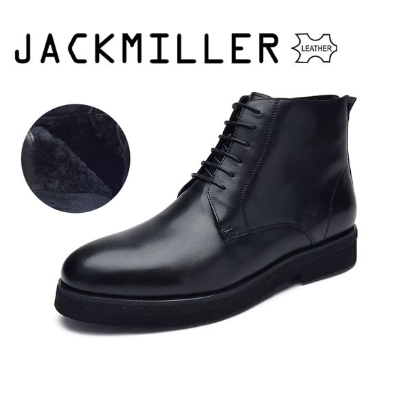 jackmiller winter men boots cow leather wool warm lace-up leather ankle boots for men black fashion size 40-44
jackmiller winter men boots cow leather wool warm lace-up leather ankle boots for men black fashion size 40-44