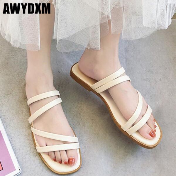 new ladies sandals summer fashion candy colors flats casual dress shoes women open toe slip on slides sandalias mujer 2020 a153, Black
new ladies sandals summer fashion candy colors flats casual dress shoes women open toe slip on slides sandalias mujer 2020 a153, Black