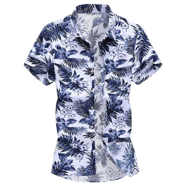 men's casual shirts klv short sleeve male shirt cotton blend tunic fashion slim loose hawaii blouse printed turn-down collar, White;black
men's casual shirts klv short sleeve male shirt cotton blend tunic fashion slim loose hawaii blouse printed turn-down collar, White;black