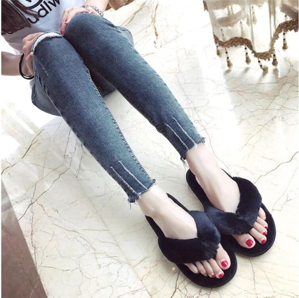 winter fashion women home slippers faux fur warm shoes woman slip on flats female fur flip flops pink plus size 36-41, Black
winter fashion women home slippers faux fur warm shoes woman slip on flats female fur flip flops pink plus size 36-41, Black