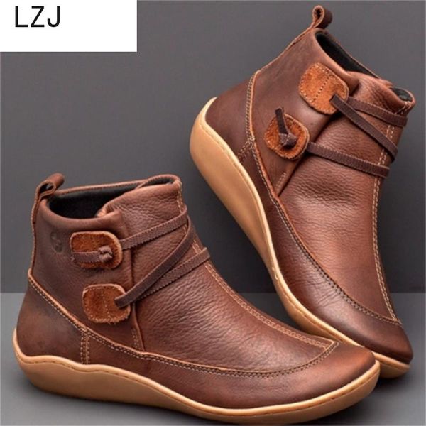 lzj 2019 women shoes lace up wedge ladies boots plus size vintage pu leather female short boots office shoes mujer booties 35-43, Black
lzj 2019 women shoes lace up wedge ladies boots plus size vintage pu leather female short boots office shoes mujer booties 35-43, Black