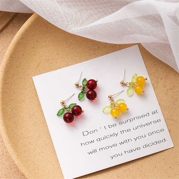 2020 new arrival korean cute crystal cherry stud earrings fashion fruit earings for women beautiful earring aretes de mujer, Golden;silver
2020 new arrival korean cute crystal cherry stud earrings fashion fruit earings for women beautiful earring aretes de mujer, Golden;silver