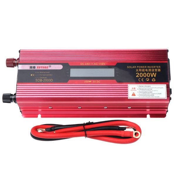 2000w car led power inverter converter dc 12v/24v to ac 110v/220v usb charger e7ca
2000w car led power inverter converter dc 12v/24v to ac 110v/220v usb charger e7ca