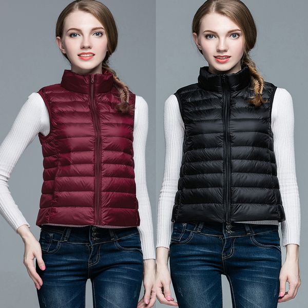 winter down coats vests women 2018 new fashion female casual simple solid color zipper stand collar sleeveless jackets coats, Black
winter down coats vests women 2018 new fashion female casual simple solid color zipper stand collar sleeveless jackets coats, Black