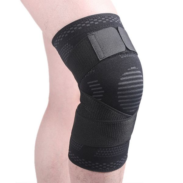 bandage pressurized knee pads elastic knee brace support fitness running basketball sports compression protector, Black;gray
bandage pressurized knee pads elastic knee brace support fitness running basketball sports compression protector, Black;gray
