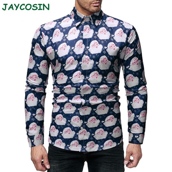 jaycosin men clothes 2019 christmas santa print shirt men fashion long sleeve shirt blouse streetwear autumn winter 1122, White;black
jaycosin men clothes 2019 christmas santa print shirt men fashion long sleeve shirt blouse streetwear autumn winter 1122, White;black