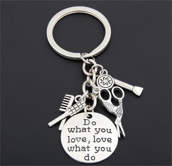 1pc hairstylist keychain comb hair dryer scissors key chains alloy gold silver keyring for women men jewelry barber gift
1pc hairstylist keychain comb hair dryer scissors key chains alloy gold silver keyring for women men jewelry barber gift
