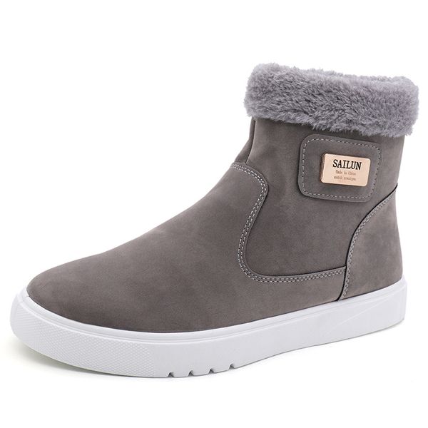 2019 winter boots men shoes men faux suede fur-lined boots plush warm ankle shoe booties plus size zapatos de hombre, Black
2019 winter boots men shoes men faux suede fur-lined boots plush warm ankle shoe booties plus size zapatos de hombre, Black