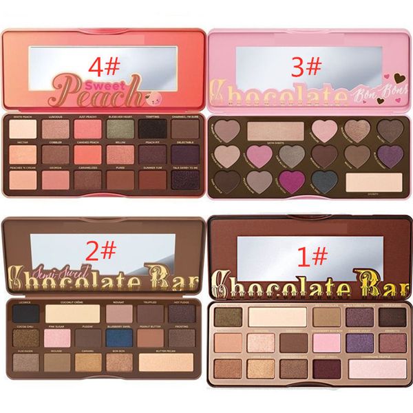 To Faced Sweet Peach eye shadow Chocolate Gold palette eyeshadow Too fAce white Chocolate bar 18 colors Peaches Eye shadow Makeup Cosmetics
To Faced Sweet Peach eye shadow Chocolate Gold palette eyeshadow Too fAce white Chocolate bar 18 colors Peaches Eye shadow Makeup Cosmetics