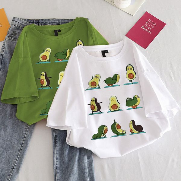 new avocado shirt vegan t shirt women harajuku kawaii short sleeve t-shirt vogue 90s korean style tshirt fashion tees female, White
new avocado shirt vegan t shirt women harajuku kawaii short sleeve t-shirt vogue 90s korean style tshirt fashion tees female, White
