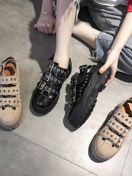 sandals female tide 2019 summer all-match hollow out women's shoes rome beach shoes, Black
sandals female tide 2019 summer all-match hollow out women's shoes rome beach shoes, Black