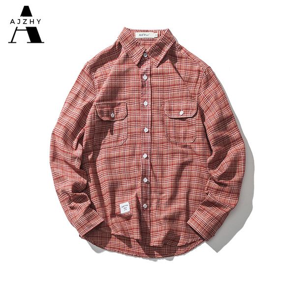casual plaid slim fit shirt men cotton streetwear hip hop harajuku pockets turn-down collar long sleeve shirts mens chemise, White;black
casual plaid slim fit shirt men cotton streetwear hip hop harajuku pockets turn-down collar long sleeve shirts mens chemise, White;black