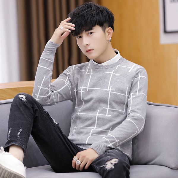 long sleeve men sweater winter black grey navy blue casual turn-down collar pullovers solid new fashion men sweaters, White;black
long sleeve men sweater winter black grey navy blue casual turn-down collar pullovers solid new fashion men sweaters, White;black