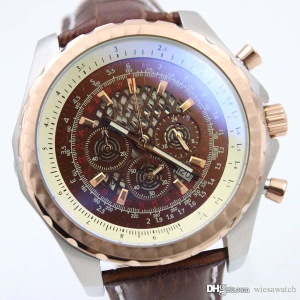 49mm case diameter special large coffee dial mens watches satch accurate quartz movement man watch wristwatches, Slivery;brown
49mm case diameter special large coffee dial mens watches satch accurate quartz movement man watch wristwatches, Slivery;brown