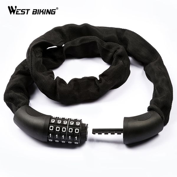 west biking bicycle lock 5 password bike digital chain lock 94cm security outddor anti-theft locks motorcycle cycling bike
west biking bicycle lock 5 password bike digital chain lock 94cm security outddor anti-theft locks motorcycle cycling bike