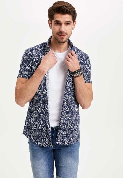 defacto men simple print shirts short sleeve casual shirts men fashion lapel collar shirt-l0465az19sm, White;black
defacto men simple print shirts short sleeve casual shirts men fashion lapel collar shirt-l0465az19sm, White;black