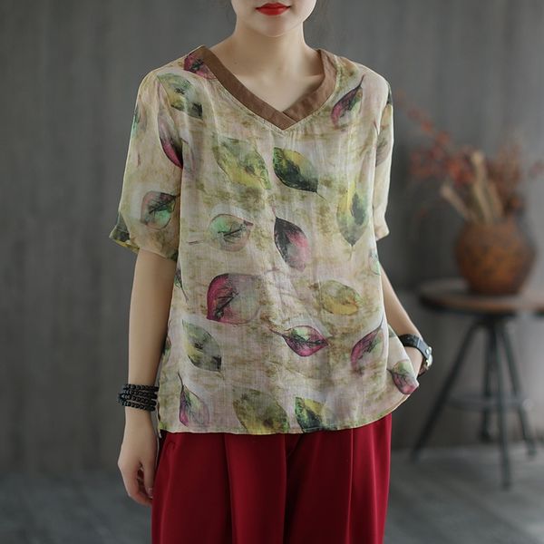 ancient coffee clothing printing coffee t- v-neck linen t-shirt women's artistic loose versatile casual short-sleeved shirt, White
ancient coffee clothing printing coffee t- v-neck linen t-shirt women's artistic loose versatile casual short-sleeved shirt, White