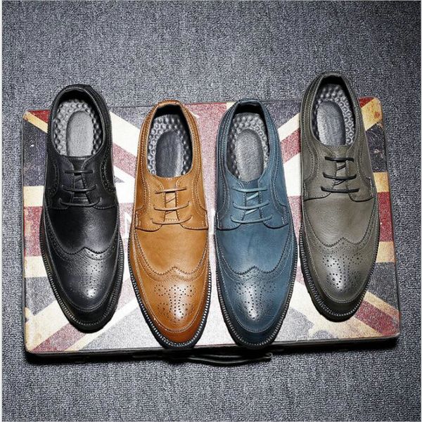 new fashion casual italian stylist men flat formal oxfords wedding shoe mens dress shoes leather brogue shoes big size le-34, Black
new fashion casual italian stylist men flat formal oxfords wedding shoe mens dress shoes leather brogue shoes big size le-34, Black