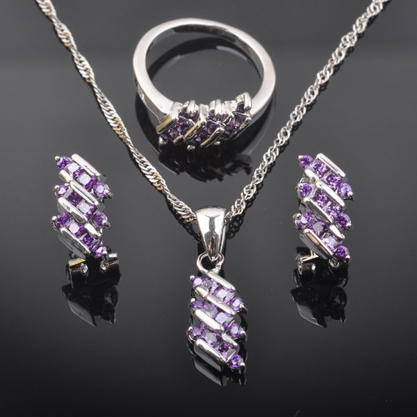 2019 new purple zirconia women australia crystal 925 sterling silver jewelry sets necklace pendant earrings ring qz0545, Slivery;golden
2019 new purple zirconia women australia crystal 925 sterling silver jewelry sets necklace pendant earrings ring qz0545, Slivery;golden