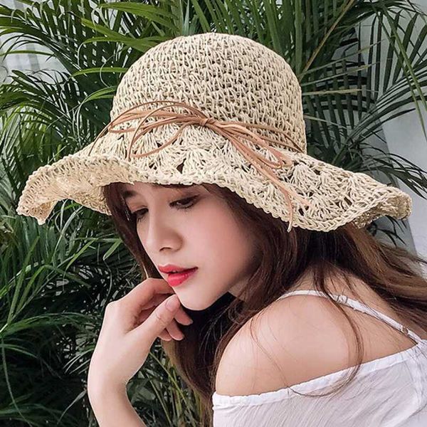 summer new women's sun hat bucket cap ribbon flat straw hats beach caps panama women sun hat large brim straw outdoor, Blue;gray
summer new women's sun hat bucket cap ribbon flat straw hats beach caps panama women sun hat large brim straw outdoor, Blue;gray