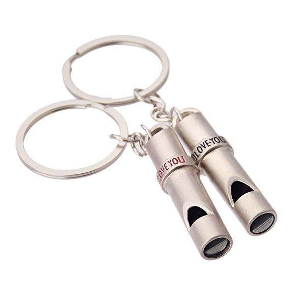 2pcs/pair metal mini whistle couple keychains lovers keyrings for wedding favor valentine's day gifts
2pcs/pair metal mini whistle couple keychains lovers keyrings for wedding favor valentine's day gifts