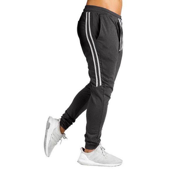 men fitness sporting pants running gym training casual, elastic waist striped medium waist pants, Black;blue
men fitness sporting pants running gym training casual, elastic waist striped medium waist pants, Black;blue