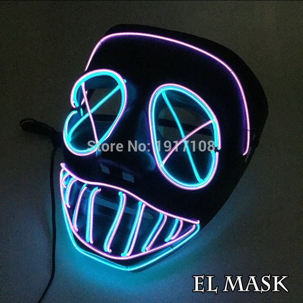 el new halloween mask flashing el wire glowing mask flexible led neon light for dance dj bar carnival party decoration
el new halloween mask flashing el wire glowing mask flexible led neon light for dance dj bar carnival party decoration