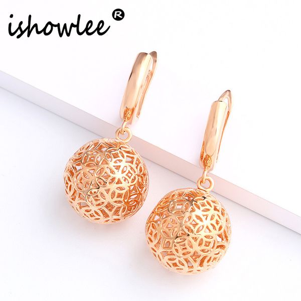 ishowlee gold 585 drop earrings for women hollow out ball rose gold beautiful earrings women accessories elegant jewelry esp10, Golden
ishowlee gold 585 drop earrings for women hollow out ball rose gold beautiful earrings women accessories elegant jewelry esp10, Golden