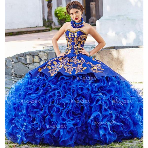 royal blue ball gown quinceanera dresses strapless neck beaded cascading ruffles sweet 16 dress organza appliqued masquerade gowns, Blue;red
royal blue ball gown quinceanera dresses strapless neck beaded cascading ruffles sweet 16 dress organza appliqued masquerade gowns, Blue;red