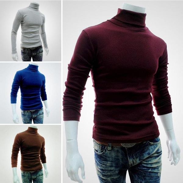 casual men autumn long sleeve turtleneck pullover knitted slim thin blouse top, White;black
casual men autumn long sleeve turtleneck pullover knitted slim thin blouse top, White;black
