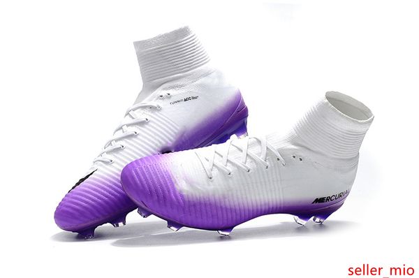 football boots white purple 100% cristiano ronaldo soccer cleats mercurial superfly v fg soccer shoes
football boots white purple 100% cristiano ronaldo soccer cleats mercurial superfly v fg soccer shoes